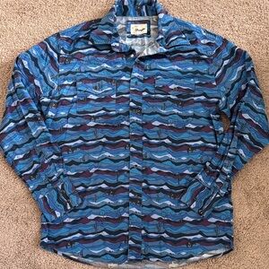 Wrangler Blue and Purple Patterned Shirt